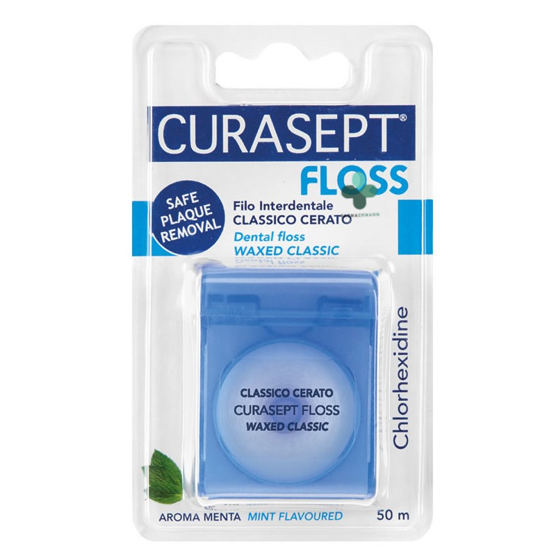 Curasept Floss filo interdentale classico cerato con clorexidina...