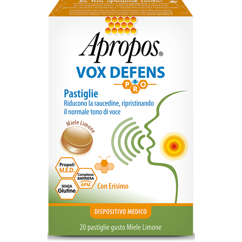 Apropos Vox Defens Pro - Pastiglie per Voce e Limone
