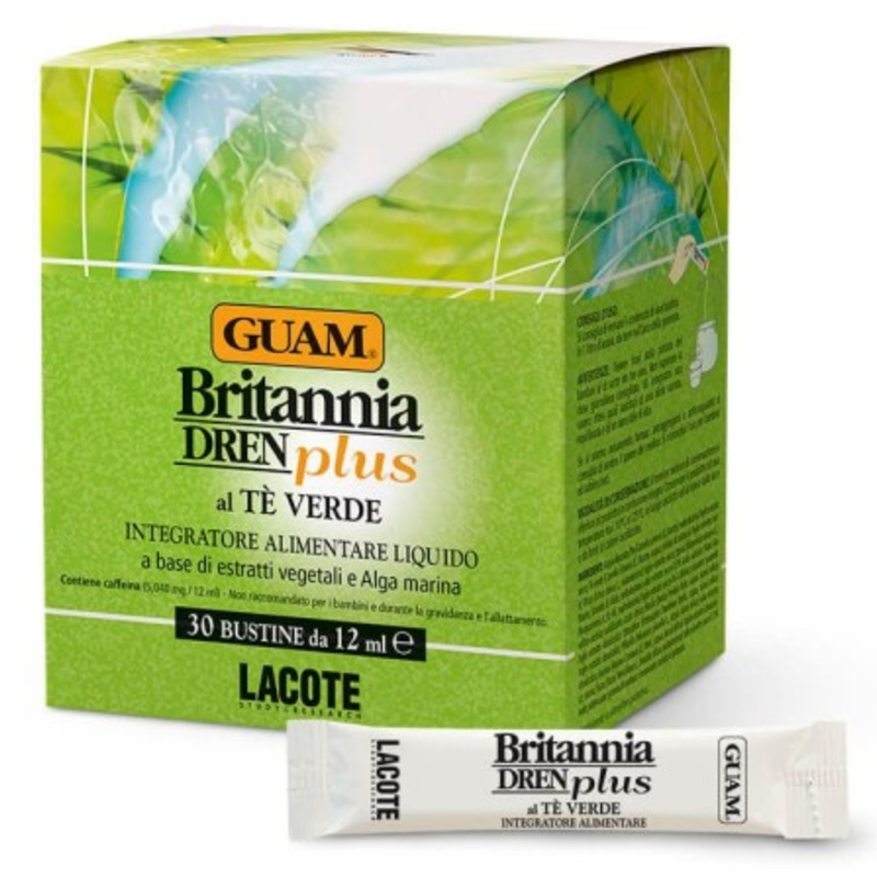 Guam Dren Plus T&egrave; Verde Integratore Drenante 30 Bustine