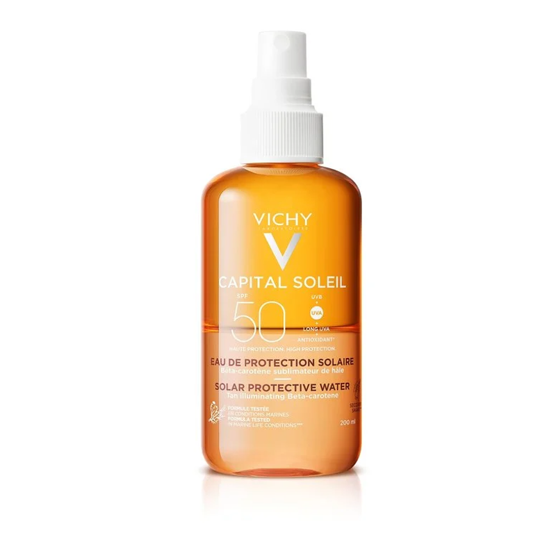 Vichy Capital Soleil - Acqua Solare SPF50 per Abbronzatura Intensa