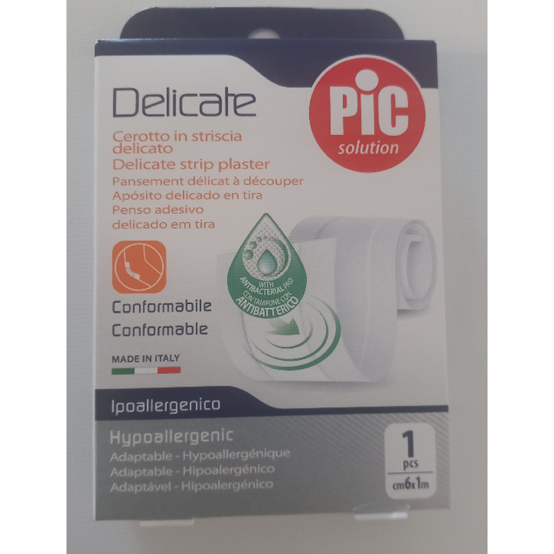Pic Delicate - Cerotto Striscia Ipoallergenico 6cm x 1m