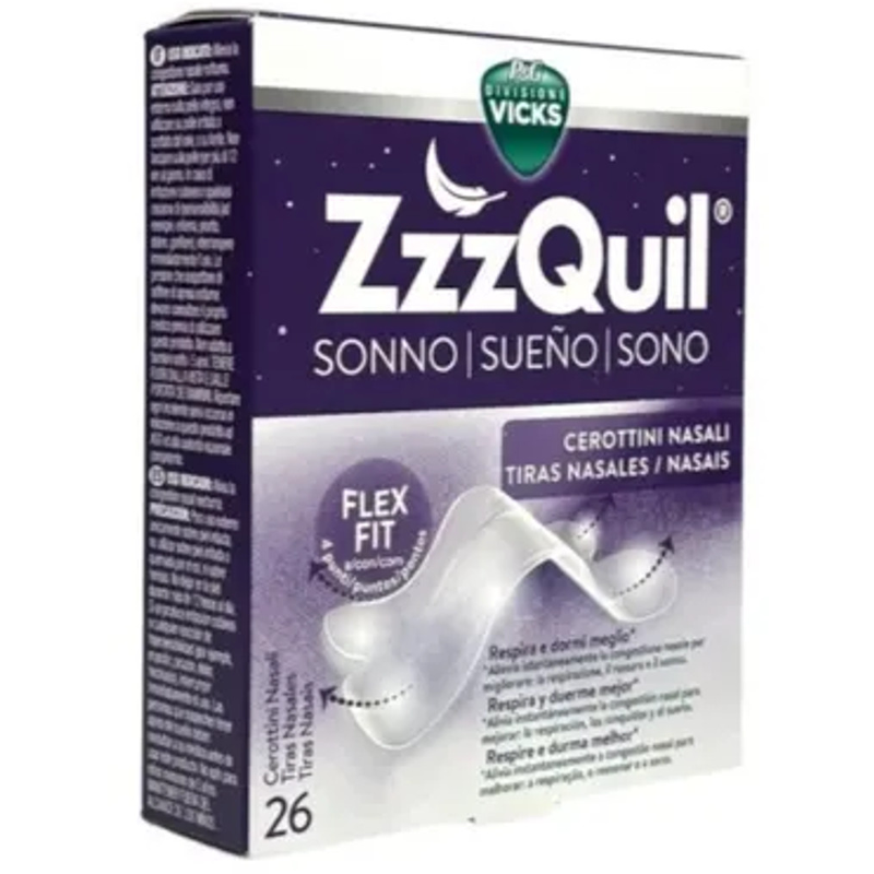 ZzzQuil Cerottini Nasali per Congestione Notturna e Sonno Ristoratore