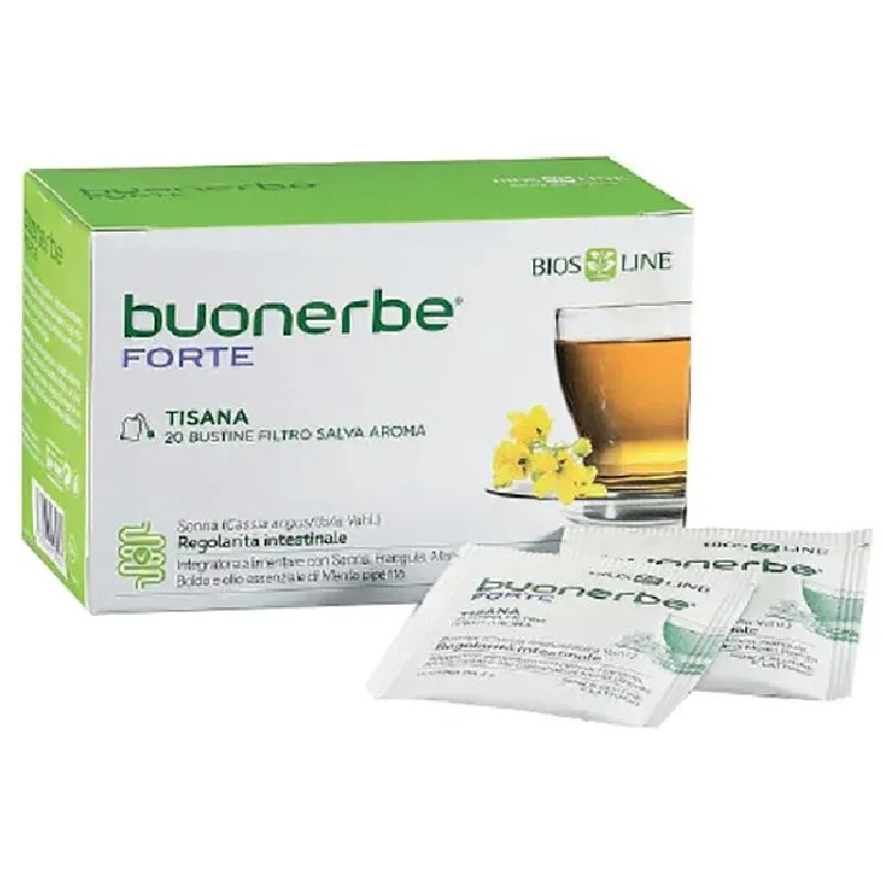 BiosLine Buonerbe Forte Tisana Regolarità Intestinale (20 Bustine)