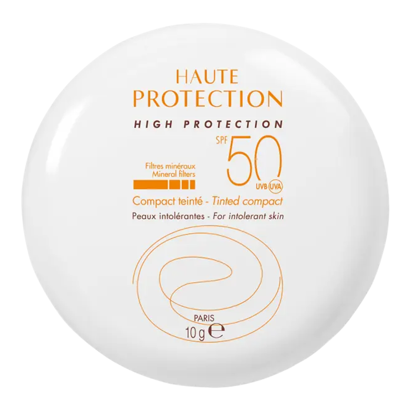 Eau Thermale Av&egrave;ne Solare Compatto SPF50+ Pelli Sensibili Colore Dorato