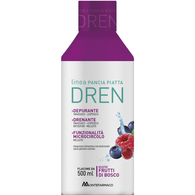 Montefarmaco Pancia Piatta Dren Integratore Drenante senza Glutine e Lattosio
