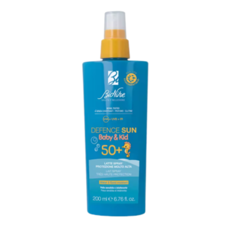 BioNike Latte Spray SPF50+ per Bambini - Protezione Molto Alta 200ml