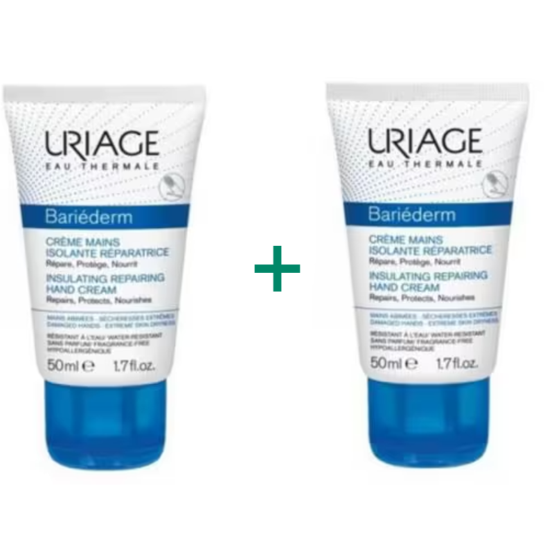 Uriage Bariederm crema mani pelle secca doppia confezione (2x50 ml)
